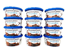 Charger l'image dans la galerie, Boite de fondue au chocolat mélange de chocolat au lait et chocolat au caramel fleur de sel sur boutique en ligne