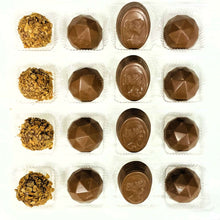 Charger l&#39;image dans la galerie, Bouchées de chocolat artisanal dans la boite cadeau de chocolats fondants de la praliniere