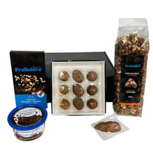 Charger l'image dans la galerie, Boite cadeau de chocolat artisanal et popcorn