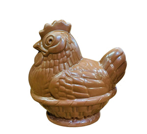 Figurine en chocolat de Pâques en forme de poule