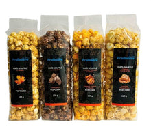 Charger l&#39;image dans la galerie, Popcorn gourmet à saveur d&#39;érable, caramel fleur de sel, chocolat ou cheddar à commander sur boutique en ligne de la Pralinière au Québec