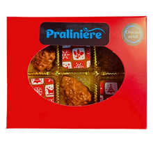 Charger l'image dans la galerie, Boite cadeau de 6 chocolats de Noël de la Pralinière pour offrir en cadeau au Québec.
