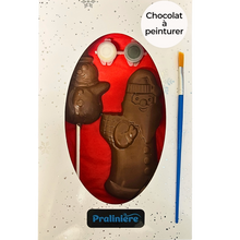Charger l&#39;image dans la galerie, Kit pour atelier de chocolat à peinturer. Un cadeau parfait pour les enfants à commander sur la boutique en ligne de la Pralinière au Québec.