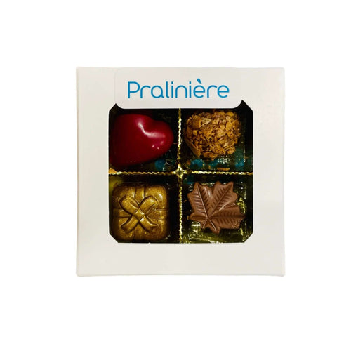 Boite de chocolats fins à commander en ligne pour la chocolaterie Pralinière