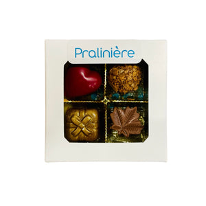 Boite de chocolats fins à commander en ligne pour la chocolaterie Pralinière
