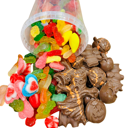 Chocolats et bonbons en cadeau pour Halloween