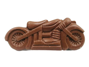 Moto en chocolat au lait a commander en boite de 24 sur a boutique en ligne de la Pralinière