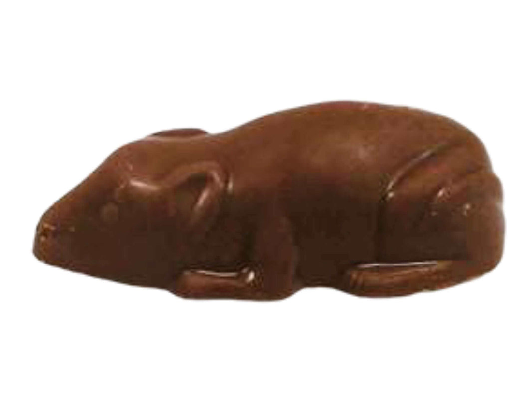 Chocolat à la noisette en forme de souris a commander en ligne Chocolaterie artisanale Pralinière