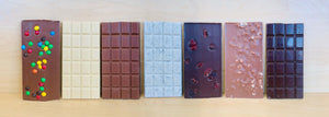 Barres de chocolat en ligne plusiquers saveurs différentes de chocolat artisanal