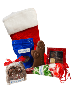 Bas de Noel en ligne avec chocolats et jujubes frais