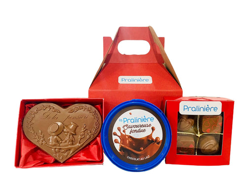boite-cadeau de chocolat pour la Saint-Valentin de la Pralinière