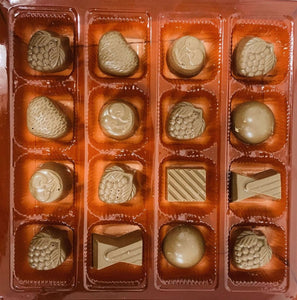 Boîte de chocolat 16 morceaux saveur au choix