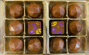 Boîte de chocolats d'Halloween, 12 bouchées