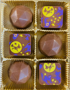 Boîte de chocolats d'Halloween, 6 bouchées