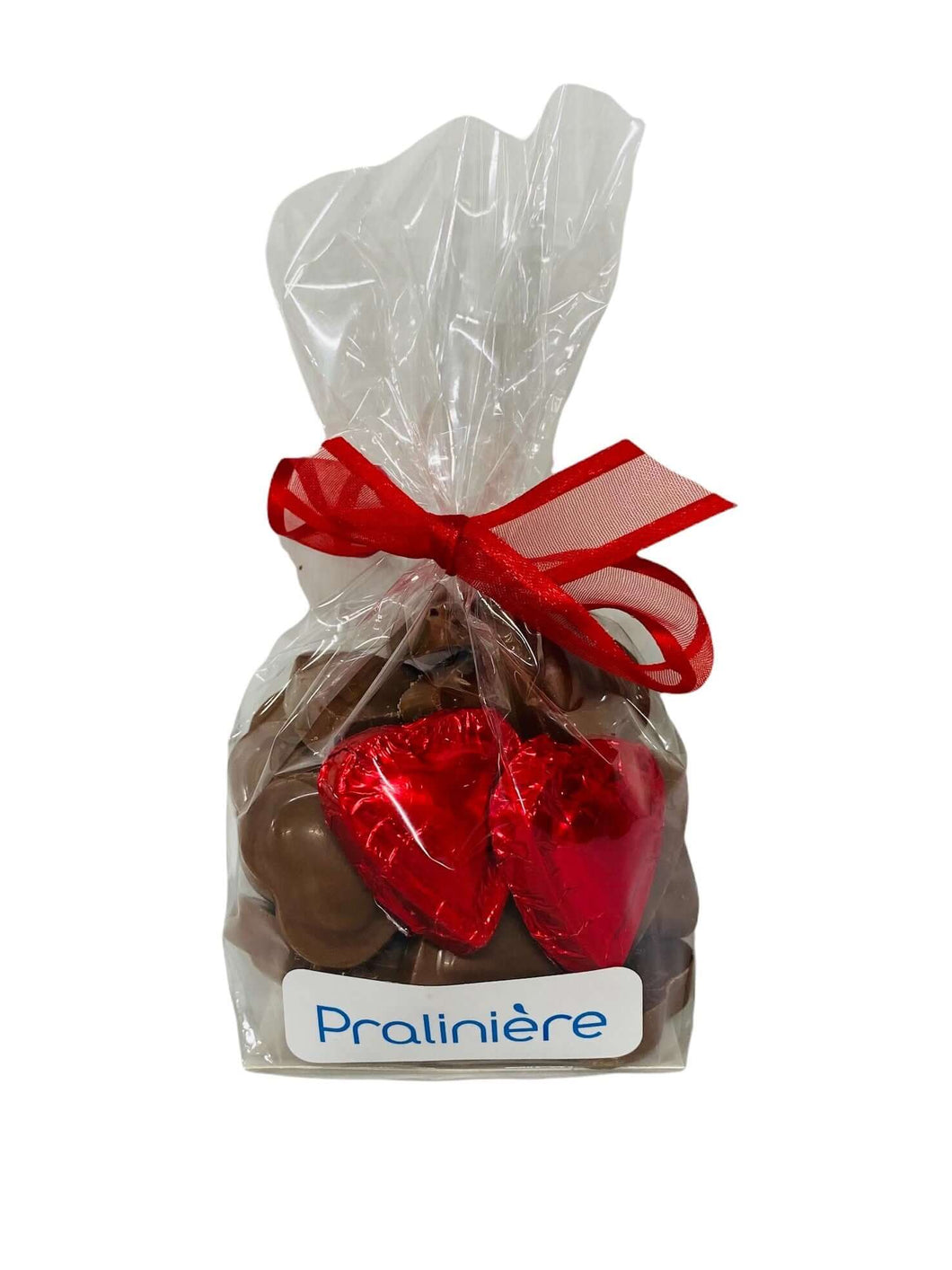 sachet de coeurs en chocolat pour cadeau de Saint-Valentin