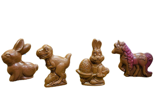 petite figurine de chocolat de Pâques sur boutique en ligne