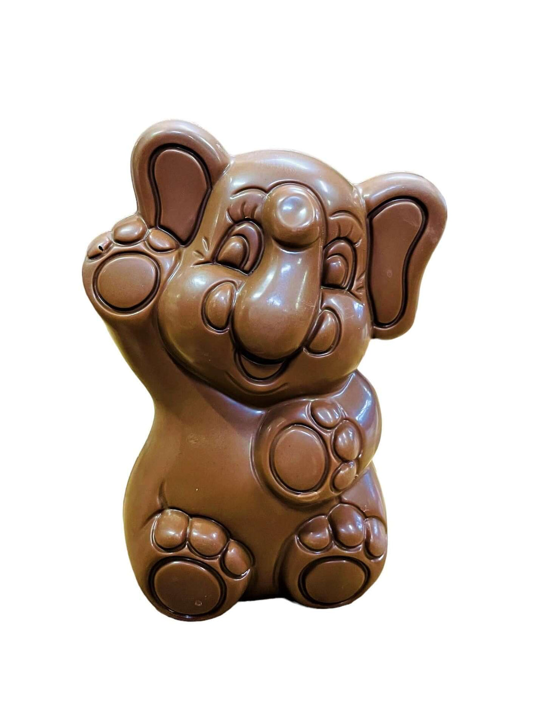 figurine d'éléphant en chocolat au lait pour Pâques