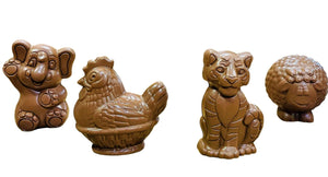 Figurines en chocolat de Pâques sur boutique en ligne