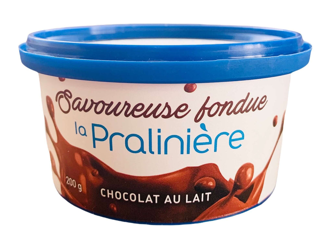 Meilleure fondue au chocolat au lait à commander en ligne sur la boutique en ligne de la chocolaterie artisanale Pralinière