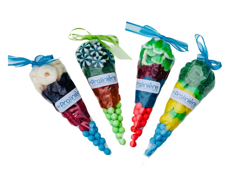 Cones de jujubes frais pour offrir en cadeau sur boutique en ligne