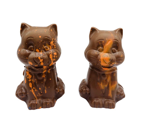 Duo de chatons en chocolat