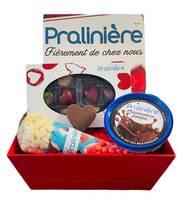 Panier cadeau chocolat cadeau de Saint-Valentin sur boutique en ligne