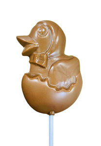 Suçcon en chocolat en forme de canard pour Pâques