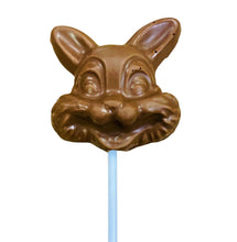 Charger l&#39;image dans la galerie, Suçon en chocolat en forme de face de lapin pour Pâques